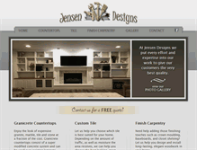 Tablet Screenshot of jensendesignsllc.com